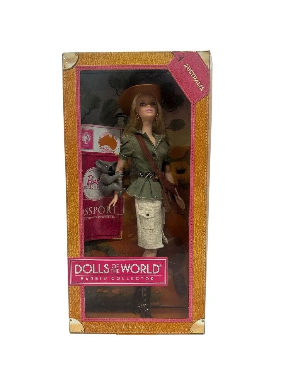 Australia Barbie Dolls of The World Pink Label 2011 Mattel W3321